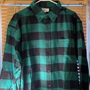 Men’s Croft & Barrow flannel plaid  shirt Size L